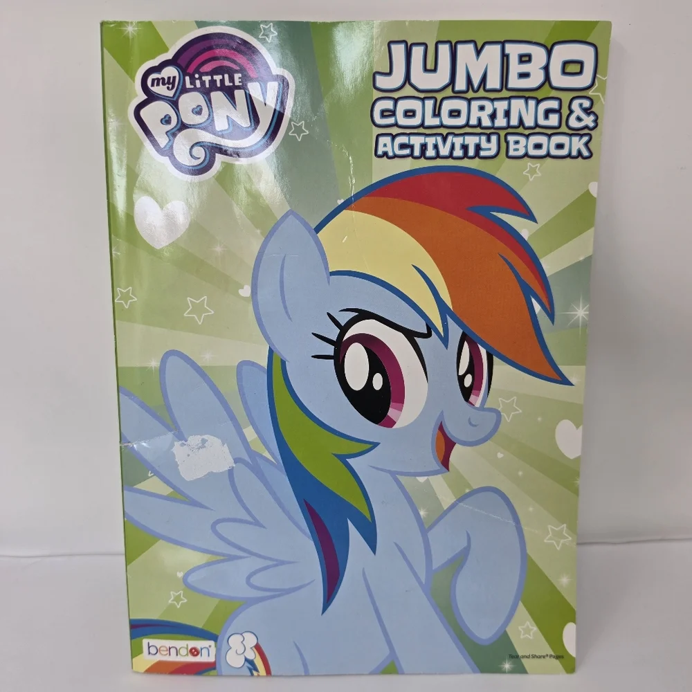 Bendon My Little Pony Jumbo Coloring Book Lot of 2